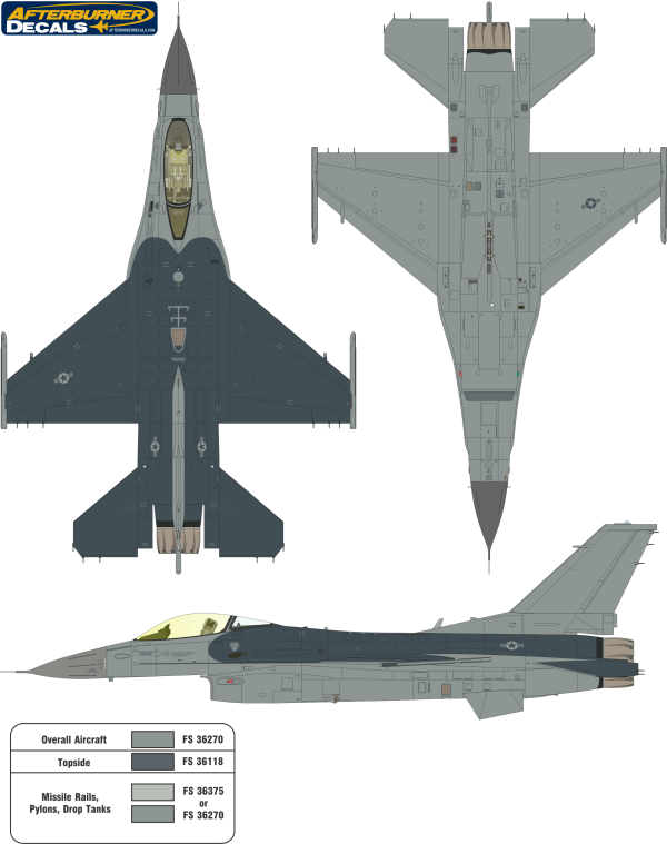 F-16 camuflagem 2 cores