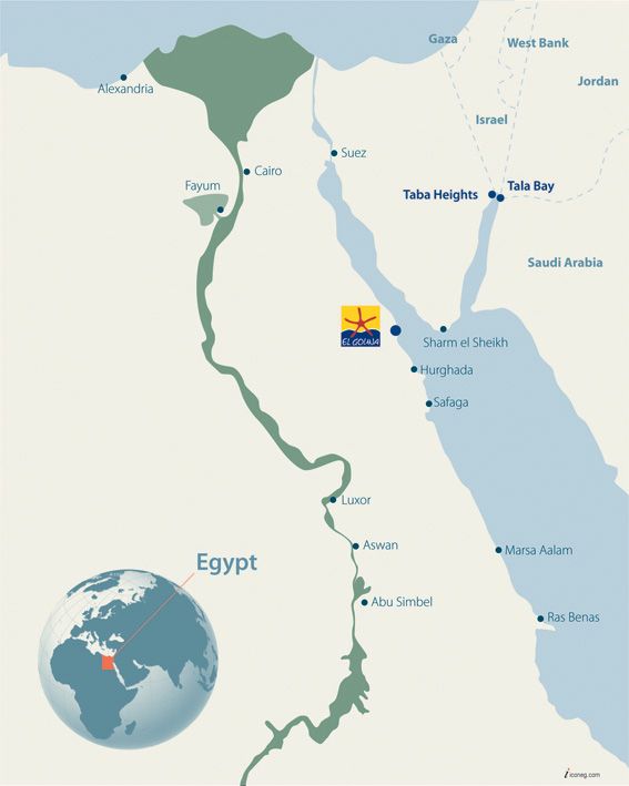 Egypt Map El Gouna
