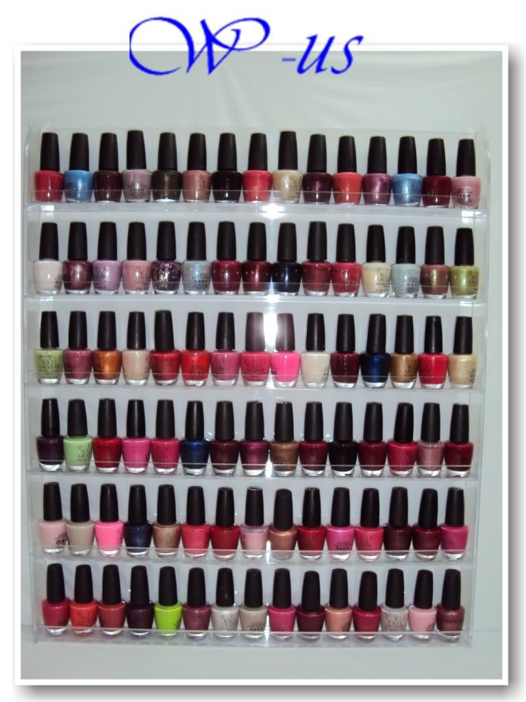 Nail Polish Wall Rack Arylic hold up to 90 bottles( OPI, ESSIE, CHINA GLAZE...) eBay