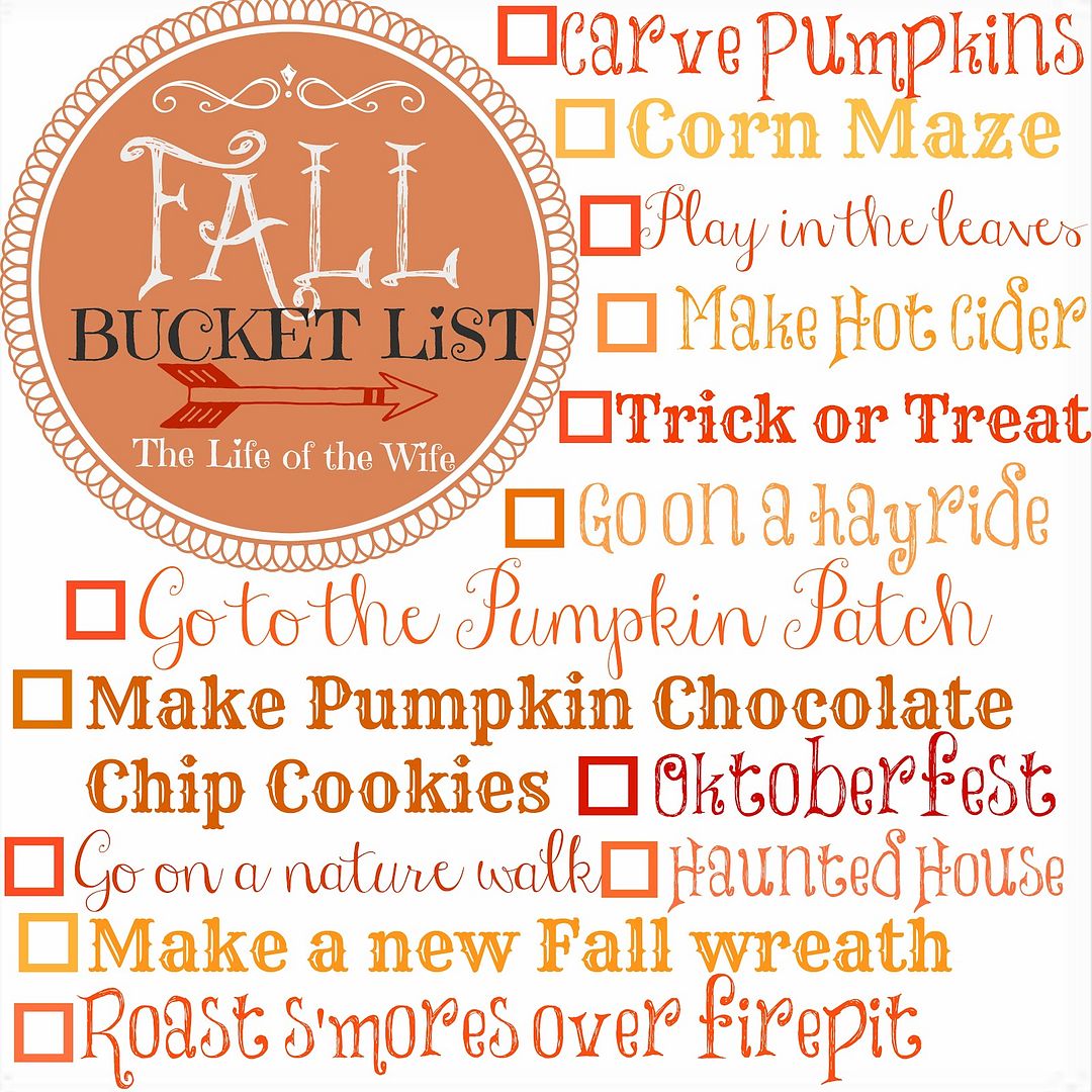 fall bucket list