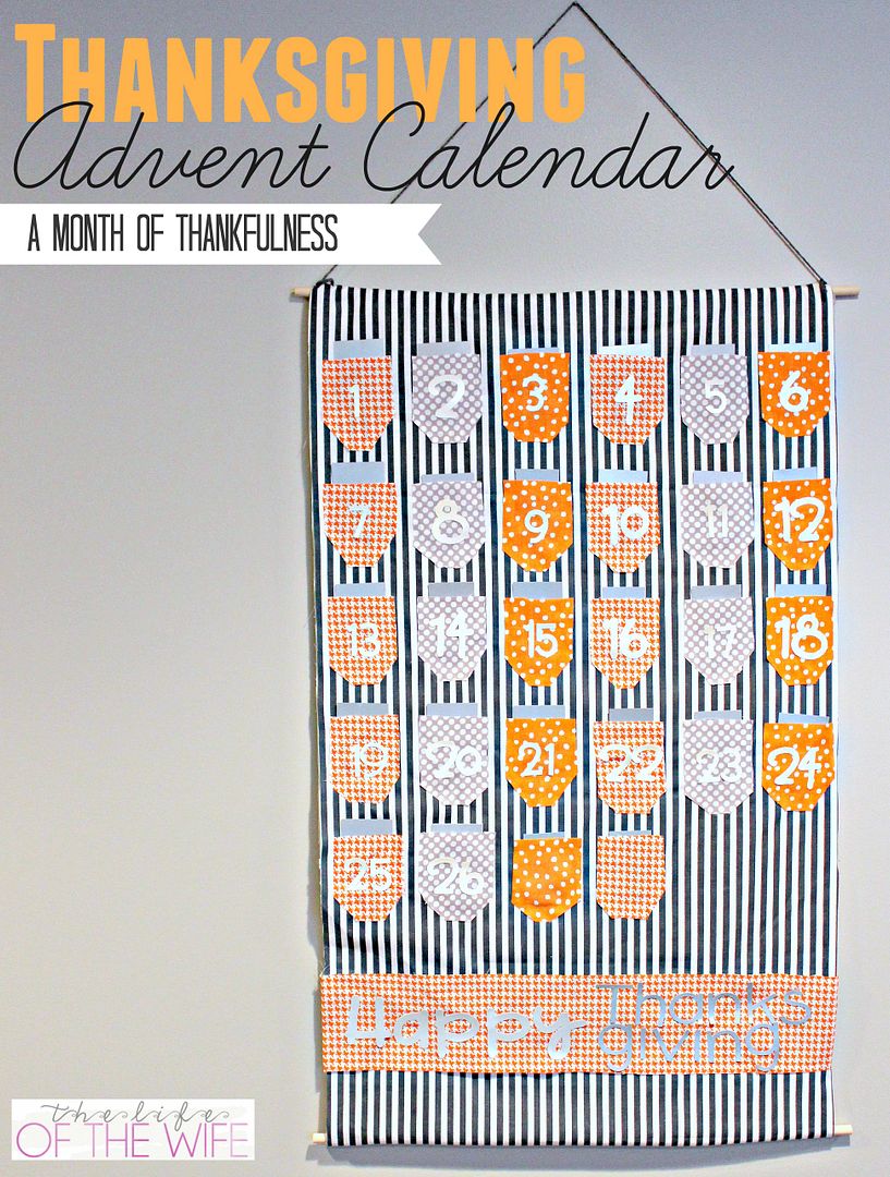 The Life of the Wife: Thanksgiving Advent Calendar WIN a Cricut Explore