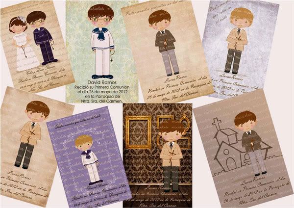 Marietes os regala unas tarjetas para los regalitos, como recuerdo ...