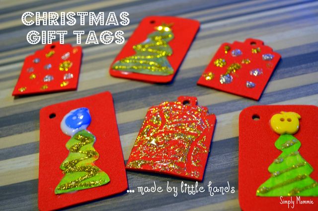 Christmas gift tags kids can make