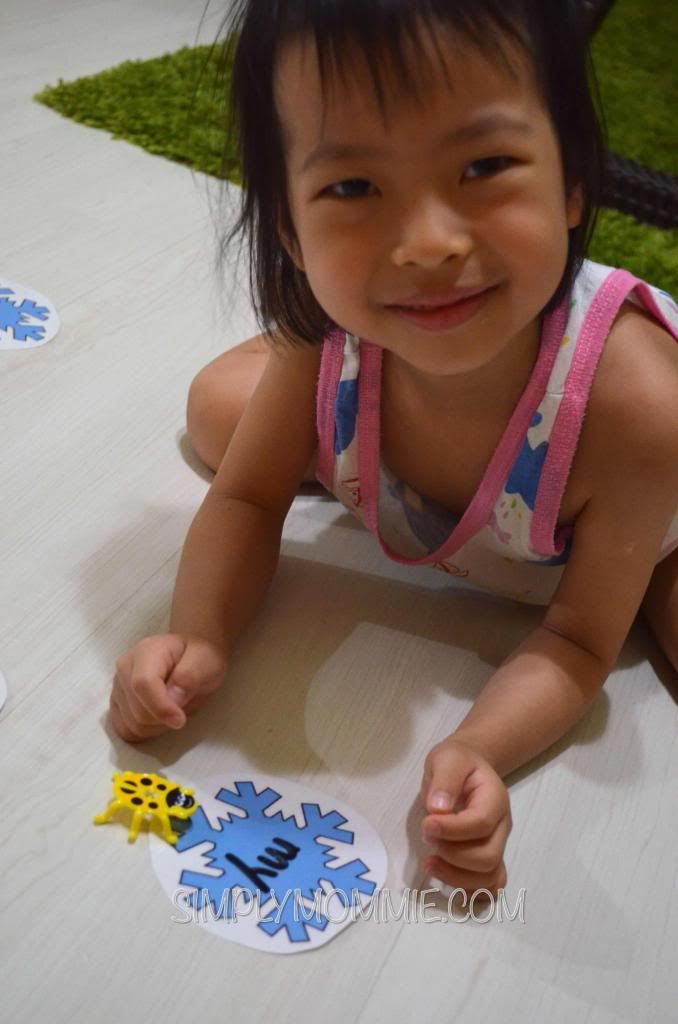 snowflake sight words activity