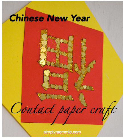 chinese new year contact paper craft