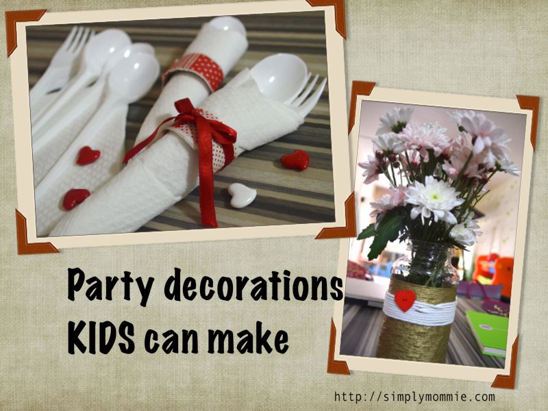 party decorations kids can make