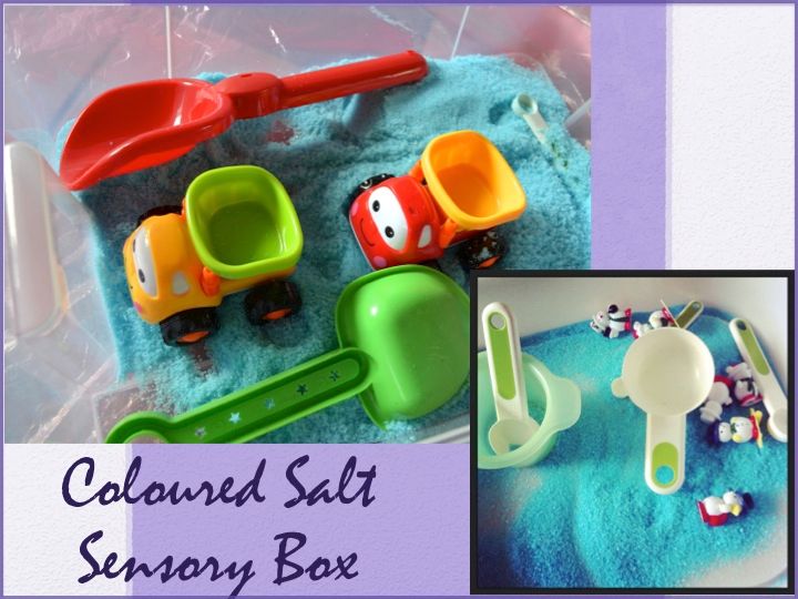 coloured salt sensory