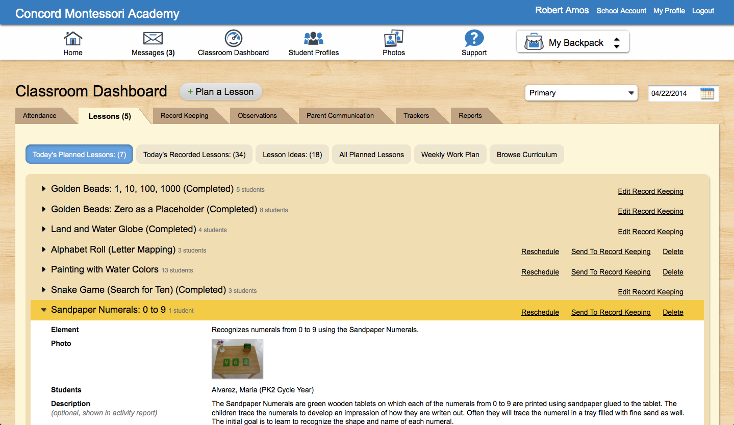 Introducing The New Classroom Dashboard Montessori Compass