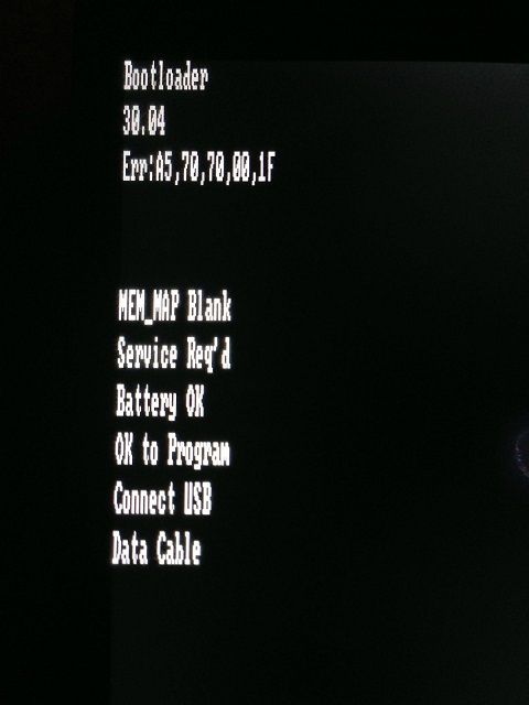 Wrong Firmware/SBF was flashed. Try the 2.3.4/4.5.621 SBF (1FF-p3a_shadow_cdma_shadow-user-2.3.4-4.5.1_57_DX8-51-120111-test-keys-signed-Verizon-US.sbf)