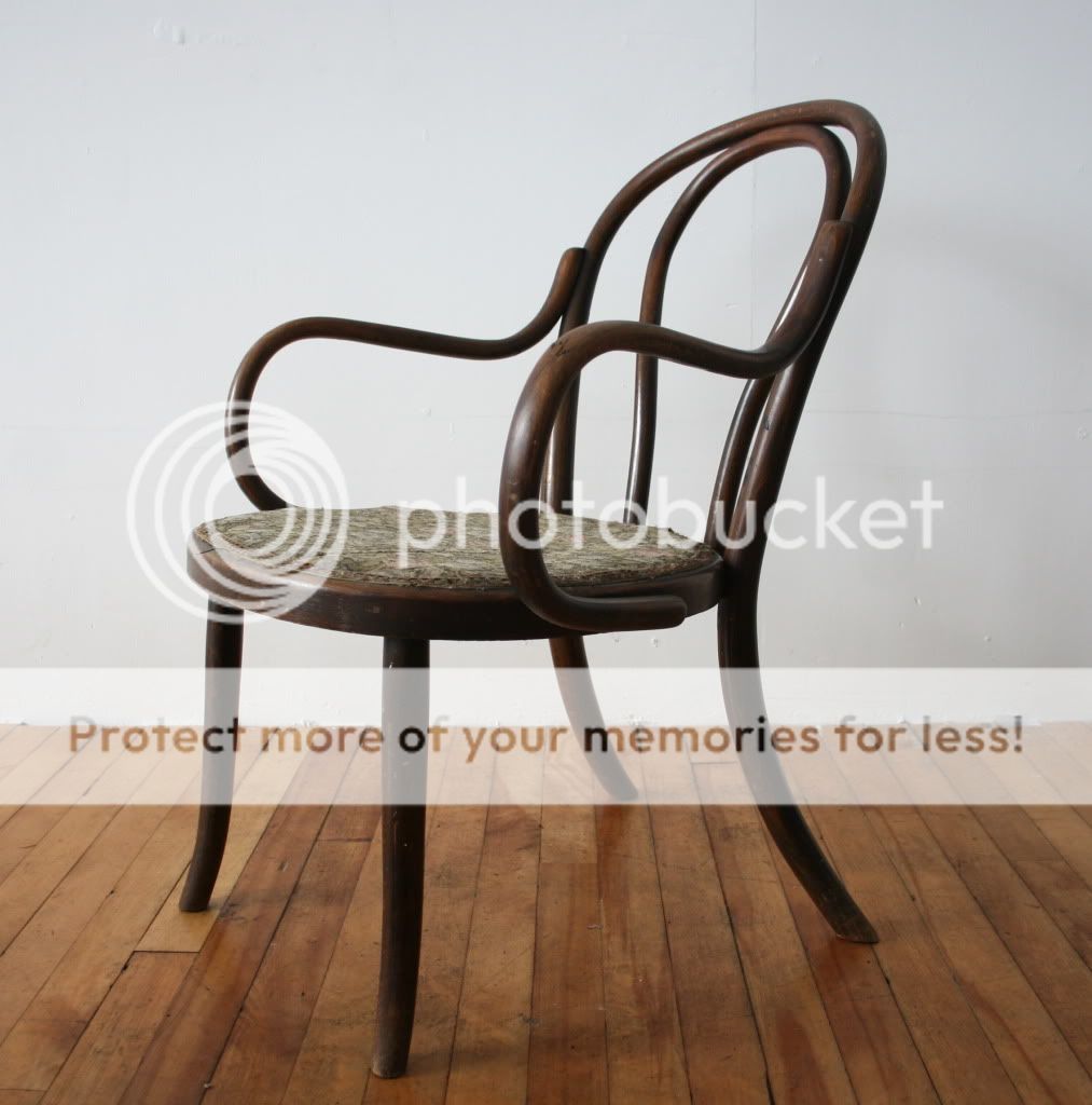 Art Deco Chair Armchair Bentwood Bedroom Occasional Chair 1930s 40s Rattan